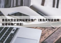 青岛大型企业网站建设推广（青岛大型企业网站建设推广项目）