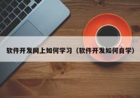 软件开发网上如何学习（软件开发如何自学）