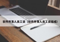 软件开发人员工资（软件开发人员工资组成）