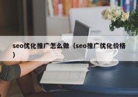 seo优化推广怎么做（seo推广优化价格）