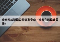 哈密网站建设公司哪家专业（哈密在线设计装修）